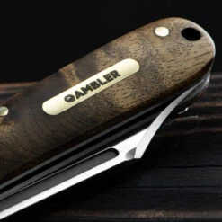 Andre De Villiers Gambler Burlwood NLA Folding Knife -Adventure Knives ADV GAMB WOOD NLA.5 25387.1672843737.1280.1280 40562.1672844613