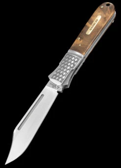 Andre De Villiers Gambler Burlwood NLA Folding Knife -Adventure Knives ADV GAMB WOOD NLA 56342.1672753439.1280.1280 02518.1672844613