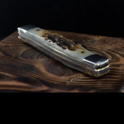 Case Stockman Amber Bone Carbon -Adventure Knives CA079det3 16861.1657885917