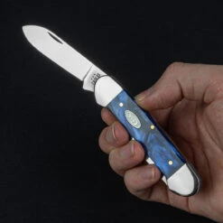 Case Canoe Blue Pearl Kirinite Folding Knife