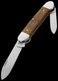 Case Canoe Yellow Curly Oak Folding Knife -Adventure Knives CA47126 03114.1696507507
