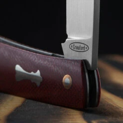 Chris Crawford Custom EDC-B Slipjoint Red -Adventure Knives CUS BS23 23det2 09612.1687954440.1280.1280 57021.1687963448