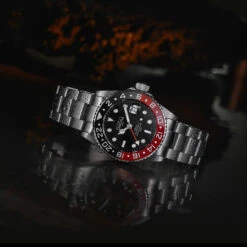 Davosa Ternos Pro GMT Automatic Black/Red Pentalink -Adventure Knives DAVOS 16157109.1 93288.1646752407