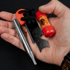 EOG Pocket Bellows Weatherproof Fire Starting Kit -Adventure Knives EOGV3LEO.2 66178.1688380994