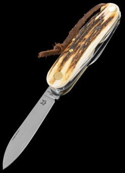 Fox Multipurpose Pocket Knife Stag 7 -Adventure Knives FOX 226 7 SCE02 50572.1678276056