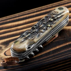 Fox Multipurpose Pocket Knife Stag 8 -Adventure Knives FOX 2268 SCE.1 95964.1678276555