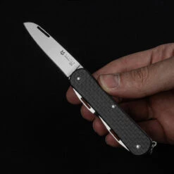 Fox Vulpis 5 Carbon Fibre Penknife -Adventure Knives FOX FX VP130 SF5CF 98716.1688656809