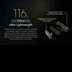 Nitecore NU43 Headlamp -Adventure Knives NITECORE NU43.8 76636.1679479080