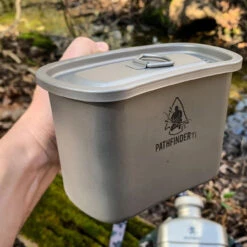 Pathfinder Titanium Canteen Cooking Set -Adventure Knives PTH206det5 61456.1624535087