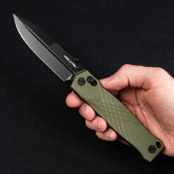 Real Steel Muninn G10 Black Blade Folding Knife -Adventure Knives RES 7752GB 05979.1684766751.1280.1280 29039.1685536960
