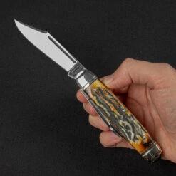 Rough Rider Cattleman Cinnamon Folding Knife -Adventure Knives RR2430.1 55515.1695741965.1280.1280 82065.1695892942
