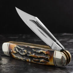 Rough Rider Cattleman Cinnamon Folding Knife -Adventure Knives RR2430.3 62276.1695741965.1280.1280 63255.1695892942
