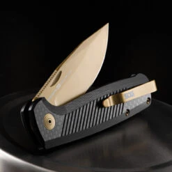 SOG Terminus Slip Joint LTE Carbon Gold -Adventure Knives SOGTM1007BX.2 97149.1654616525.1280.1280 42570.1654699475