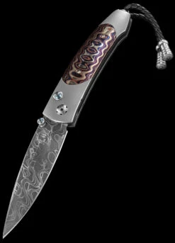 William Henry B05 Dark Fire Folding Knife -Adventure Knives WH B05 DARKFIRE 03824.1686229113