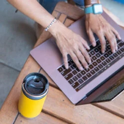 Klean Kanteen TKWide Insulated (355ml) Café Cap -Adventure Knives WIT K12TKWPCC BKdet7 43999.1612456490