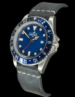 Davosa Vintage Diver Quartz Blue -Adventure Knives davos 162 500 45 53086.1646670613
