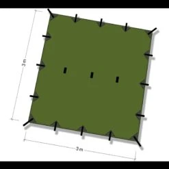 DD Hammocks 3 X 3 Tarp -Adventure Knives dd 019det4 74434.1587403865