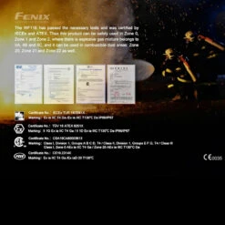 Fenix WF11E Intrinsically Safe Torch -Adventure Knives fenix wf11edet4 79487.1587421786