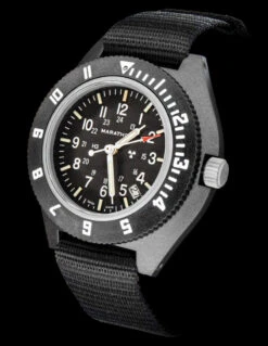 Marathon Pilot's Navigator Black With Date NGM -Adventure Knives ma ww194013 s bk adet6 71220.1647527899