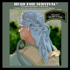 Survival Metrics Head For Survival Bandanna -Adventure Knives methsdet4 67461.1587391536
