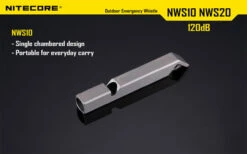 Nitecore Single Chamber Whistle -Adventure Knives nitecore nws10det4 87528.1587389200