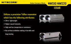 Nitecore Single Chamber Whistle -Adventure Knives nitecore nws10det5 82945.1598283693