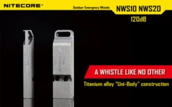 Nitecore Single Chamber Whistle -Adventure Knives nitecore nws10det 03520.1587389198