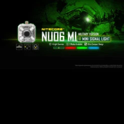 Nitecore NU06MI Mini Signal Light Military Version -Adventure Knives nu06military 10416.1670928066