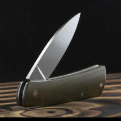 Chris Crawford Custom EDC-B Slipjoint Olive -Adventure Knives olive 08493.1687968943